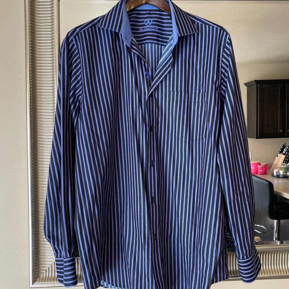 Bugatchi striped large shirt - Picture 2 of 5